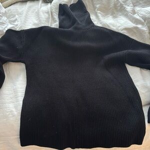 525 America Black Turtleneck Sweater